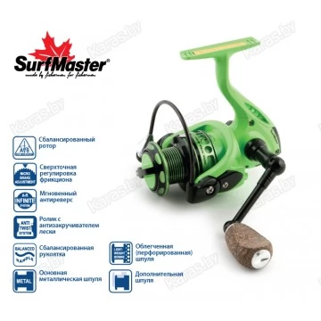 Безынерционая катушка Surf Master Tirata FT 1500A